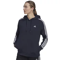 Women's adidas Essentials 3-Stripes Fleece Hoodie 13 Women's adidas Essentials 3-Stripes Fleece Hoodie -Adidas shop 5531577 Legend Ink