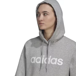 Women's adidas Essentials Linear Oversized Fleece Hoodie -Adidas shop 5531582 ALT2