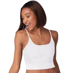 Maidenform® Pure Comfort® Cropped Cami Wireless Pullover Bra DM222C -Adidas shop 5537488 White