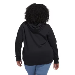 Plus Size adidas Badge of Sport Two-Tone Graphic Fleece Hoodie -Adidas shop 5542151 ALT