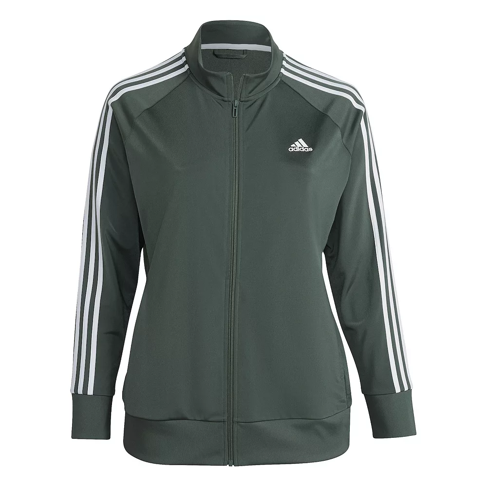 Plus Size adidas Essentials Warm-Up Slim Fit 3-Stripes Track Jacket 9 Plus Size adidas Essentials Warm-Up Slim Fit 3-Stripes Track Jacket - Image 7