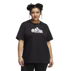 Plus Size adidas Floral Graphic Tee