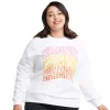 Plus Size Champion® Powerblend Fleece Crewneck Sweatshirt -Adidas shop 5542564
