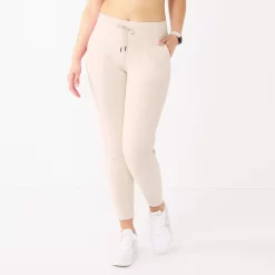 Petite Tek Gear® Ultrasoft Fleece Joggers -Adidas shop 5543172 Natural Scallop