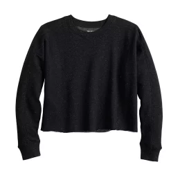 Women's Tek Gear® Ultrasoft Fleece Easy Crop Sweatshirt -Adidas shop 5543908 ALT2