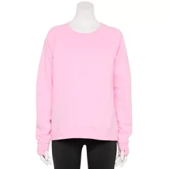 Women's Tek Gear® Easy Ultrasoft Fleece Sweatshirt -Adidas shop 5543912 Strawberry Malt