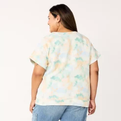 Plus Size Sonoma Goods For Life® Short-Sleeve Fleece Sweatshirt -Adidas shop 5550378 ALT