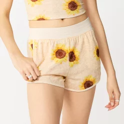 Juniors' SO® Towel Terry Dolphin Shorts 18 Juniors' SO® Towel Terry Dolphin Shorts -Adidas shop 5554414 Oat Heather Sunflower