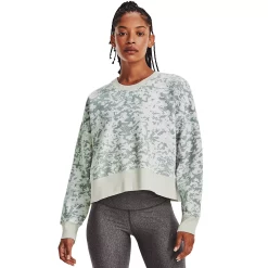 Women's Under Armour Camo Rival Fleece Crew Sweatshirt -Adidas shop 5556480 Opal Green