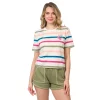 Juniors' Hurley Striped Cropped Cherries Tee 1 Juniors' Hurley Striped Cropped Cherries Tee -Adidas shop 5559541