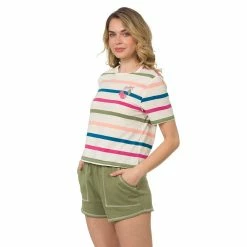 Juniors' Hurley Striped Cropped Cherries Tee -Adidas shop 5559541 ALT2