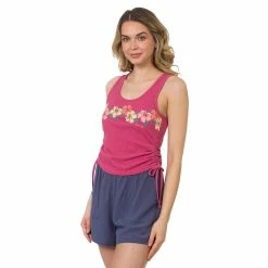 Juniors' Hurley Flower Chain Logo Drawstring Tank -Adidas shop 5559652 ALT2