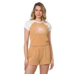 Juniors' Hurley "Have A Nice Wave" Cropped Graphic Tee