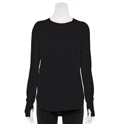 Women's Tek Gear® Long Sleeve Tunic -Adidas shop 5560866 Black