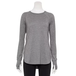 Women's Tek Gear® Long Sleeve Tunic -Adidas shop 5560866 Smokey Slate