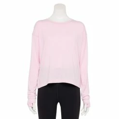 Women's Tek Gear® Crewneck Long Sleeve Tee -Adidas shop 5561703 Adoring Lilac