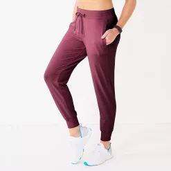 Women's Tek Gear® French Terry Joggers -Adidas shop 5562565 Night Sangria