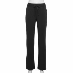 Women's Tek Gear® French Terry Straight-Leg Pants -Adidas shop 5562619 Black