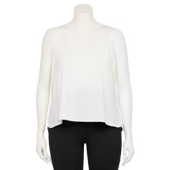 Plus Size Tek Gear® Crop Tank -Adidas shop 5566918 White