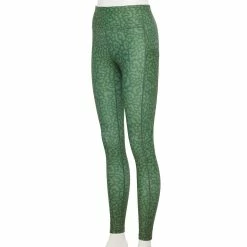 Petite Tek Gear® Ultrastretch High-Waisted Side Pocket Leggings -Adidas shop 5567546 Green Leopard