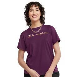Women's Champion® Classic Graphic Tee 10 Women's Champion® Classic Graphic Tee -Adidas shop 5569024 Plum Port