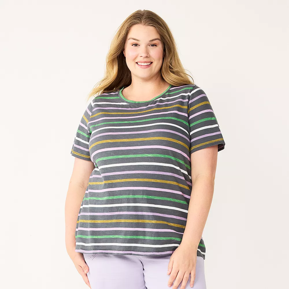 Petite Plus Size Sonoma Goods For Life® Crewneck Tee 3 Petite Plus Size Sonoma Goods For Life® Crewneck Tee