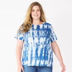 Petite Plus Size Sonoma Goods For Life® Crewneck Tee 17 Petite Plus Size Sonoma Goods For Life® Crewneck Tee -Adidas shop 5572597 Indigo Tie Dye