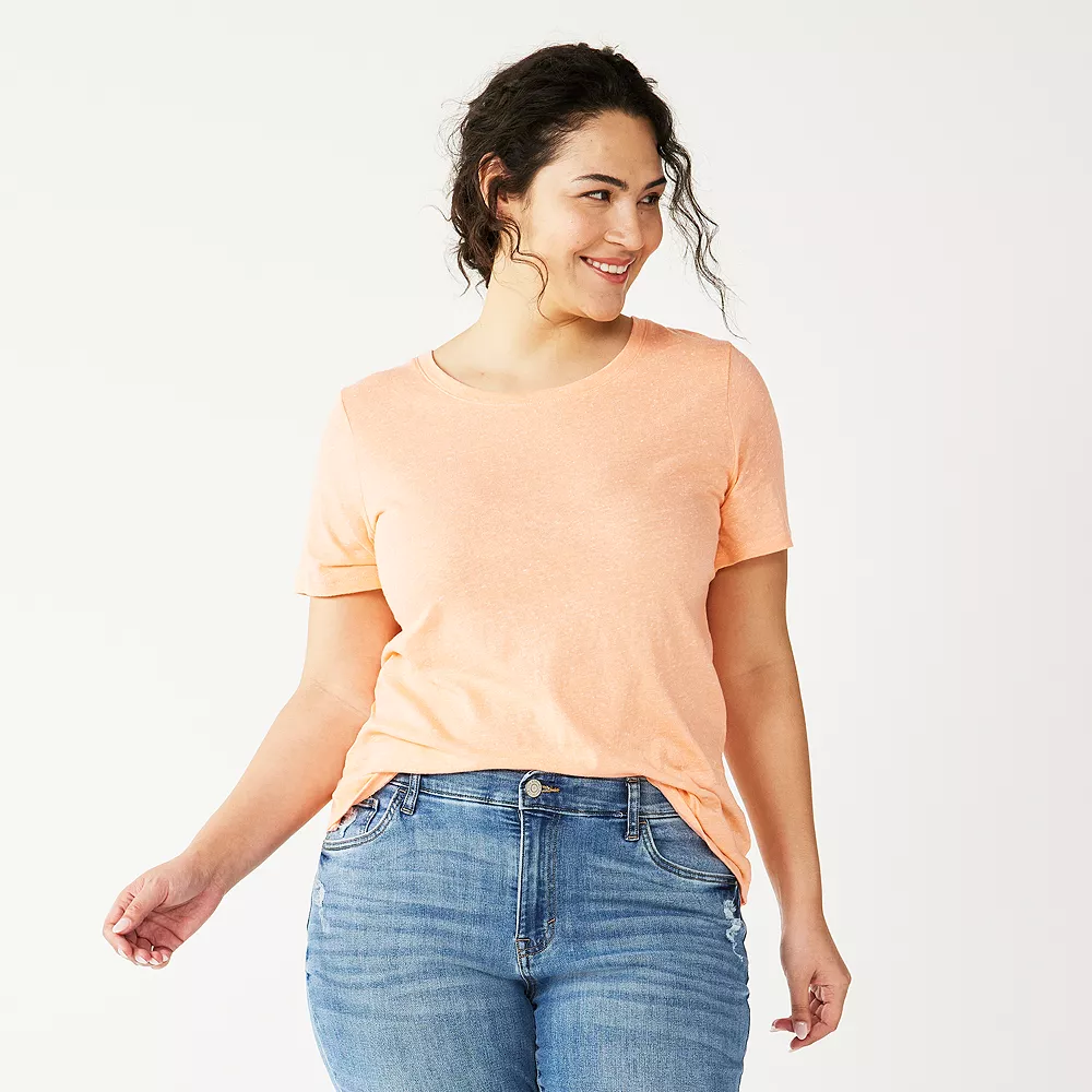 Petite Plus Size Sonoma Goods For Life® Crewneck Tee 4 Petite Plus Size Sonoma Goods For Life® Crewneck Tee - Image 2