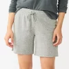 Petite Sonoma Goods For Life® Cutoff Bermuda Sweat Shorts