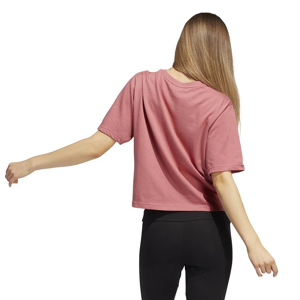 Women's adidas Holiday Fleece Graphic Crop Top 5 Women's adidas Holiday Fleece Graphic Crop Top - Image 3