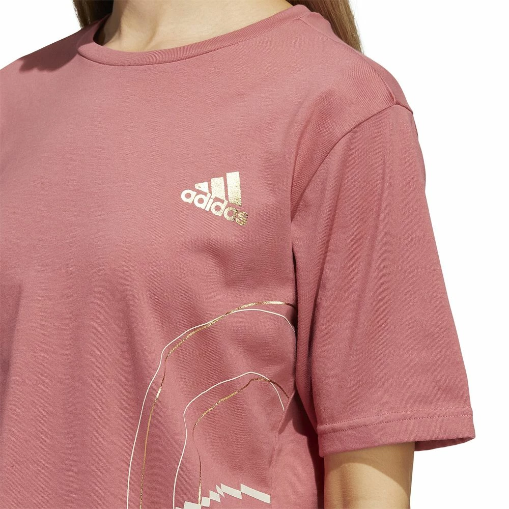 Women's adidas Holiday Fleece Graphic Crop Top 7 Women's adidas Holiday Fleece Graphic Crop Top - Image 5