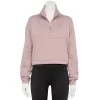 Women's FLX Embrace Quarter-Zip French Terry Sweatshirt -Adidas shop 5580829 Grazing Lavender