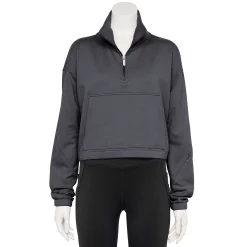 Women's FLX Embrace Quarter-Zip French Terry Sweatshirt 11 Women's FLX Embrace Quarter-Zip French Terry Sweatshirt -Adidas shop 5580829 Plum Sherry