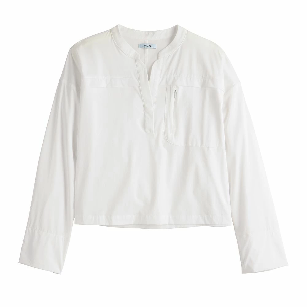 Women's FLX Woven Popover Top 6 Women's FLX Woven Popover Top - Image 4