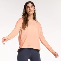 Women's FLX Core Drop-Shoulder Tee -Adidas shop 5580977 Blushed Out