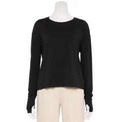 Women's FLX Core Drop-Shoulder Tee -Adidas shop 5580977 Mineral Black