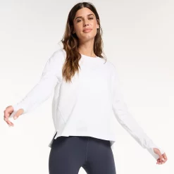 Women's FLX Core Drop-Shoulder Tee -Adidas shop 5580977 Modern White