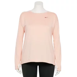 Plus Size Nike Dri-FIT Swoosh Run Mid-Layer Top -Adidas shop 5581000 Arctic Orange