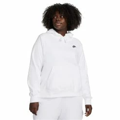 Plus Size Nike Sportswear Club Fleece Hoodie -Adidas shop 5581015 White