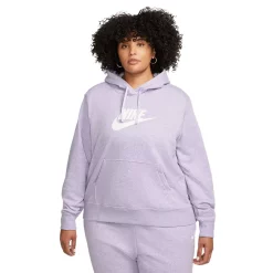 Plus Size Nike Sportwear Club Fleece Hoodie -Adidas shop 5581023 Light Thistle