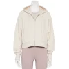Women's FLX Boxy Zip-Up Hoodie -Adidas shop 5581129 Bisque Tan