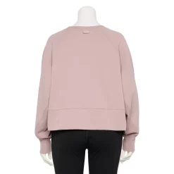 Plus Size FLX French Terry Crewneck Sweatshirt -Adidas shop 5581565 ALT