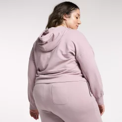 Plus Size FLX Embrace French Terry Popover Hoodie -Adidas shop 5581571 ALT