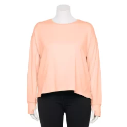 Plus Size FLX Core Drop-Shoulder Tee -Adidas shop 5581577 Blushed Out