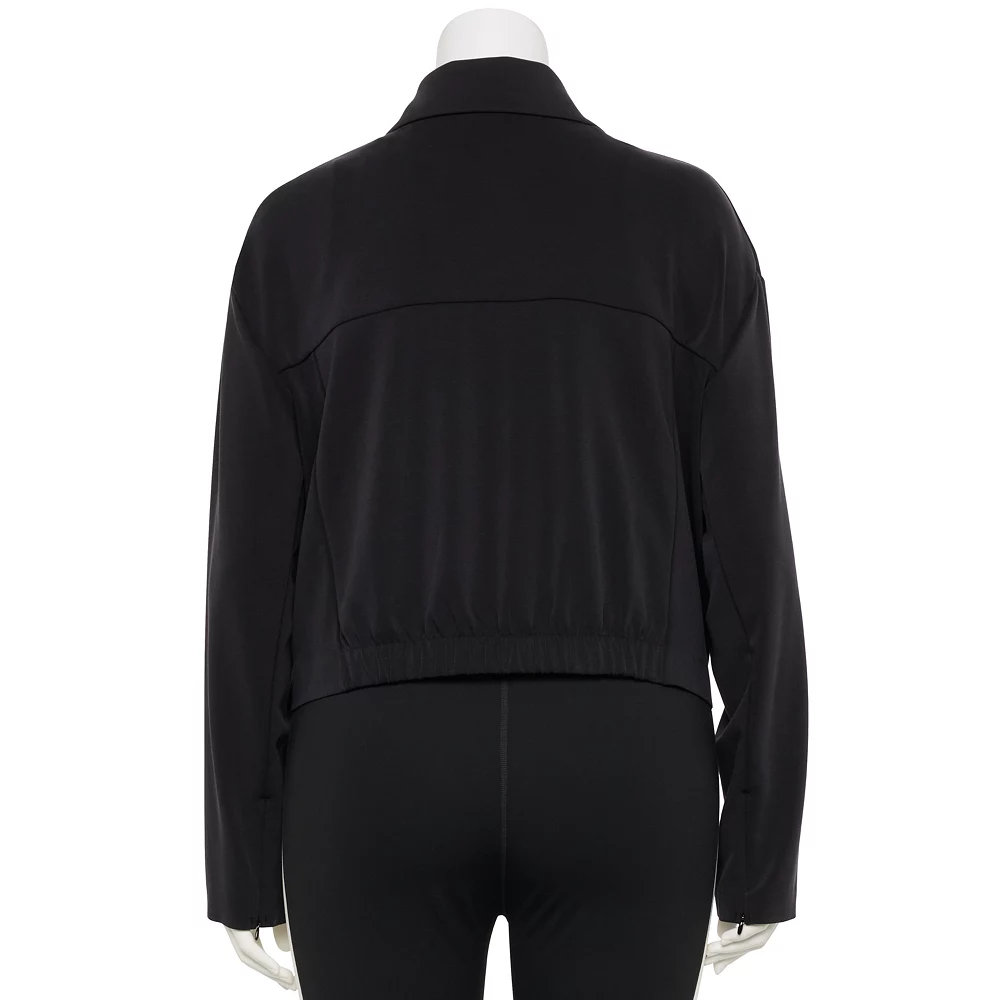 Plus Size FLX Double-Breasted Crop Blazer 5 Plus Size FLX Double-Breasted Crop Blazer - Image 3