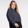Plus Size FLX Woven Popover Top -Adidas shop 5581580 Plum Sherry