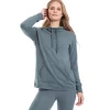 Women's PSK Collective Curved High-Low Hem Hoodie -Adidas shop 5582079 Jade