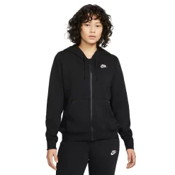 Women's Nike Sportswear Club Fleece Full-Zip Hoodie 14 Women's Nike Sportswear Club Fleece Full-Zip Hoodie -Adidas shop 5583236 Black