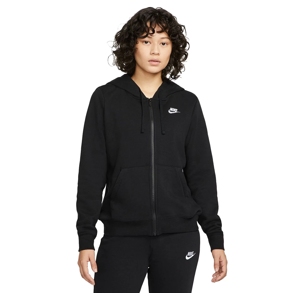 Women's Nike Sportswear Club Fleece Full-Zip Hoodie 4 Women's Nike Sportswear Club Fleece Full-Zip Hoodie - Image 2