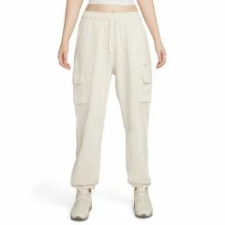 Women's Nike Sportswear Club Fleece Midrise Cargo Pants -Adidas shop 5583798 Oatmeal Heather